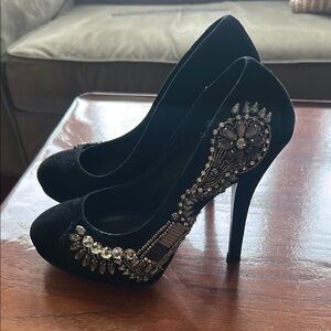 Dolce Vita DESIGNER Black High Heeled shoes Size 7 Sexy shoes